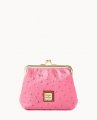 Dooney Ostrich Large Frame Purse Hot Pink ID-aiOoCK9w