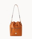 Dooney Saffiano Drawstring Natural ID-nP3Pvyiq