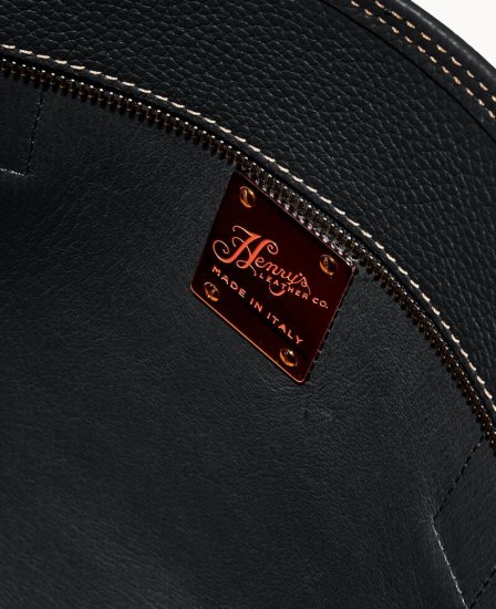 Dooney Henrys Zip Top Tote Black ID-qbHflevZ - Click Image to Close