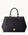 Dooney Saffiano Zip Satchel Black ID-gCLjDZlp