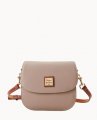 Dooney Pebble Grain Saddle Bag Taupe ID-k9xzAuJT