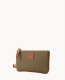 Dooney Pebble Grain Medium Wristlet Olive ID-5aULwv64