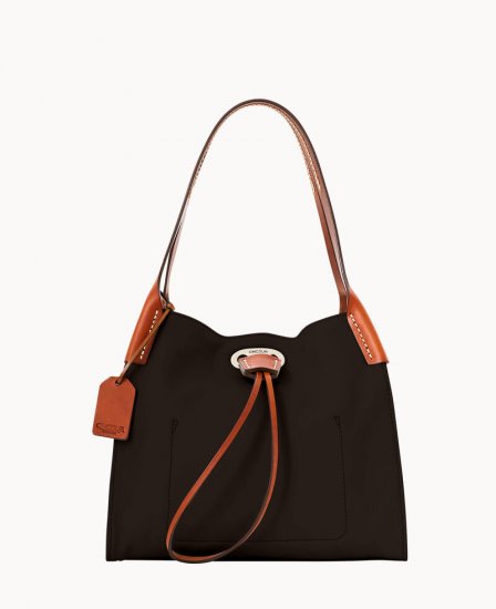 Dooney Oncour Elba Mini Full Up Two Brown Tmoro ID-PKwaWPSS - Click Image to Close