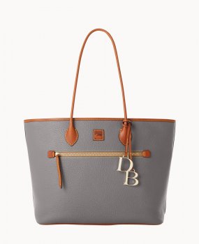 Dooney Pebble Grain Large Tote Slate ID-LaPTSmti