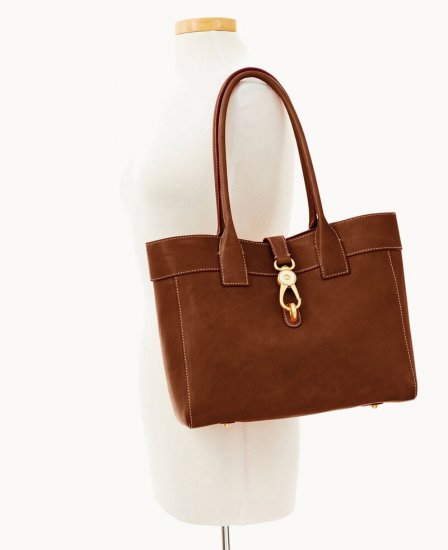 Dooney Florentine Large Amelie Shoulder Bag Chestnut ID-gvCcGlN9 - Click Image to Close
