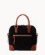 Dooney Suede Domed Satchel Black ID-b8Mvc2uZ