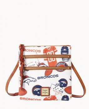 Dooney NFL Broncos N S Triple Zip Crossbody BRONCOS ID-4kz5F2Cw
