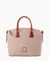 Dooney Pebble Grain Domed Satchel Oyster ID-EFeLK2Lf