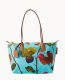 Dooney Roberta Pieri Flower Classic Sm Robertina Tote w Long Handle Light Blue ID-vdZHiHqe