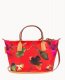 Dooney Roberta Pieri Flower Classic Small Robertina Tote Red ID-Br5iD2Ax