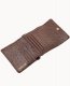 Dooney Ostrich Small Flap Credit Card Wallet Brown Tmoro ID-6brsHukl