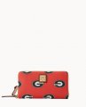 Dooney Collegiate Georgia Large Zip Around Wristlet Georgia ID-WLMusKVg