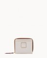 Dooney Florentine Small Zip Around Wallet Ecru ID-zQNwIma9