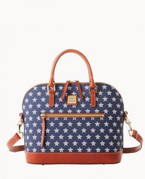 Dooney MLB Astros Domed Zip Satchel ASTROS ID-HQsnNvG8