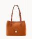Dooney Pebble Grain Small Briana with Pouch Caramel ID-m5D4E3Tz