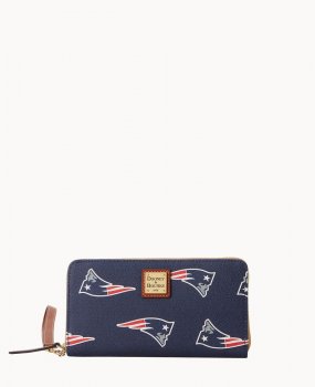 Dooney NFL Patriots Large Zip Around Wristlet Patriots ID-tIw3A6is