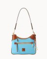 Dooney Pebble Grain Small Hobo Sky Blue ID-J747eDgc