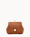 Dooney Pebble Grain Large Frame Purse Caramel ID-C94JRpRb