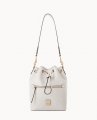 Dooney Saffiano Drawstring Ecru ID-4856Q9nv