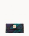 Dooney Tartan Continental Clutch Navy ID-4h9yA2lG