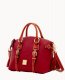 Dooney Pebble Grain Bristol Satchel Wine ID-gzjDTN3g