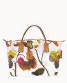 Dooney Roberta Pieri Flower Classic Small Robertina Tote White ID-NLP0WR7P