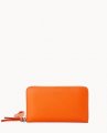 Dooney Henrys Large Zip Around Wristlet Orange ID-mRlmcM3X