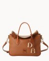 Dooney Pebble Grain Satchel Caramel ID-2aq3Avwf