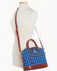 Dooney MLB Blue Jays Domed Zip Satchel BLUE JAYS ID-XqR46qOd