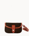 Dooney Oncour Elba Flap Wristlet Brown Tmoro ID-pF3llMxv