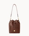Dooney Saffiano Drawstring Amber ID-BeQhJyFJ