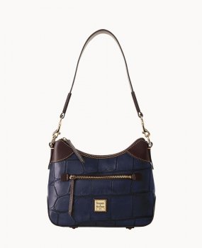 Dooney Denison Small Hobo Midnight Blue ID-y8LdHcyV