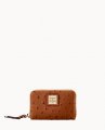 Dooney Ostrich Large Zip Around Credit Card Case Caramel ID-RMCJ0FU5