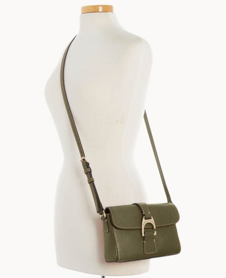 Dooney Saffiano Kyra Crossbody Olive ID-uTDIxnn9 - Click Image to Close