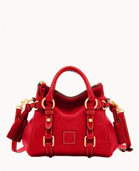 Dooney Florentine Nano Satchel Red ID-J757tazn