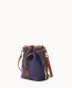 Dooney Pebble Grain Small Drawstring Midnight Blue ID-wtX9GgmN