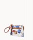 Dooney Collegiate University of Kentucky Zip Around Wristlet White Multi ID-KQMRRLtb