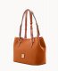 Dooney Pebble Grain Small Briana with Pouch Caramel ID-m5D4E3Tz