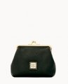 Dooney Pebble Grain Large Framed Purse Black Black ID-WOBEGNkL