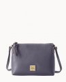 Dooney Saffiano Crossbody Pouchette Dark Grey ID-K8TC4ngS