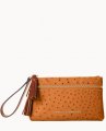 Dooney Ostrich Double Zip Wristlet Tan ID-zAmgQpUh