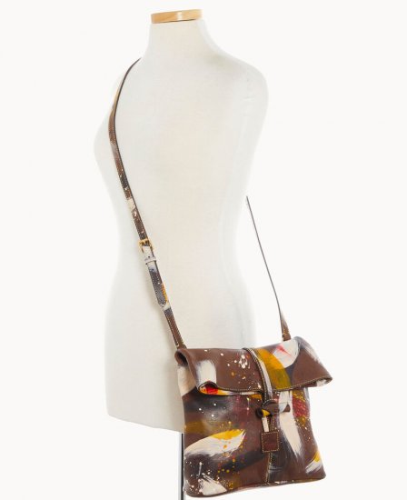 Dooney Florentine Dipinta Medium Toggle Crossbody Brown Tmoro ID-vzteZRLu - Click Image to Close