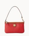 Dooney Pebble Grain Large Slim Wristlet Red ID-VyQLvHqW