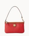 Dooney Pebble Grain Large Slim Wristlet Red ID-VyQLvHqW