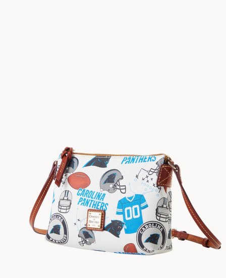 Dooney NFL Panthers Crossbody Pouchette CAROLINA PANTHERS ID-aX103f0f - Click Image to Close