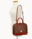 Dooney Pebble Grain Zip Zip Satchel Bark ID-dYlBEh9U