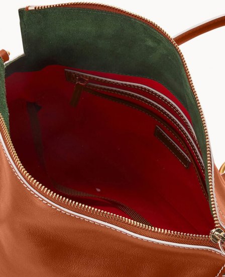 Dooney Florentine Large Satchel Natural ID-1KaiZaVC - Click Image to Close