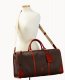 Dooney Getaway Cabriolet Gym Bag Chocolate ID-u2POK4Po