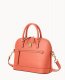 Dooney Saffiano Domed Zip Satchel Coral ID-iBQgZkW3