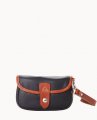 Dooney Oncour Elba Flap Wristlet Black ID-A7f9ADIO